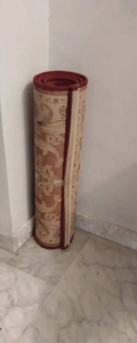 Tapete Crevillente Bege e Vermelho modelo Terra