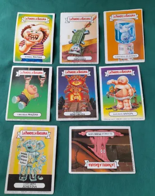 8 Cromos La Pandilla Basura