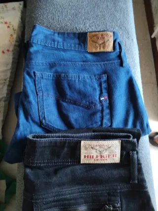 Pantalones Tommy Hilfiger Mujer Azul y Negro