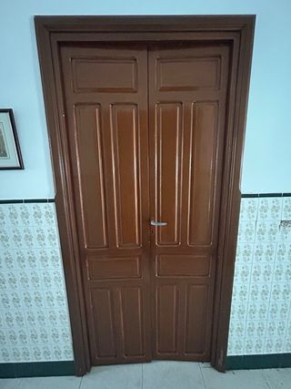 Puertas Doble Hoja Madera 2,22m