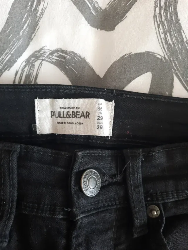 Vaqueros negros hombre T36