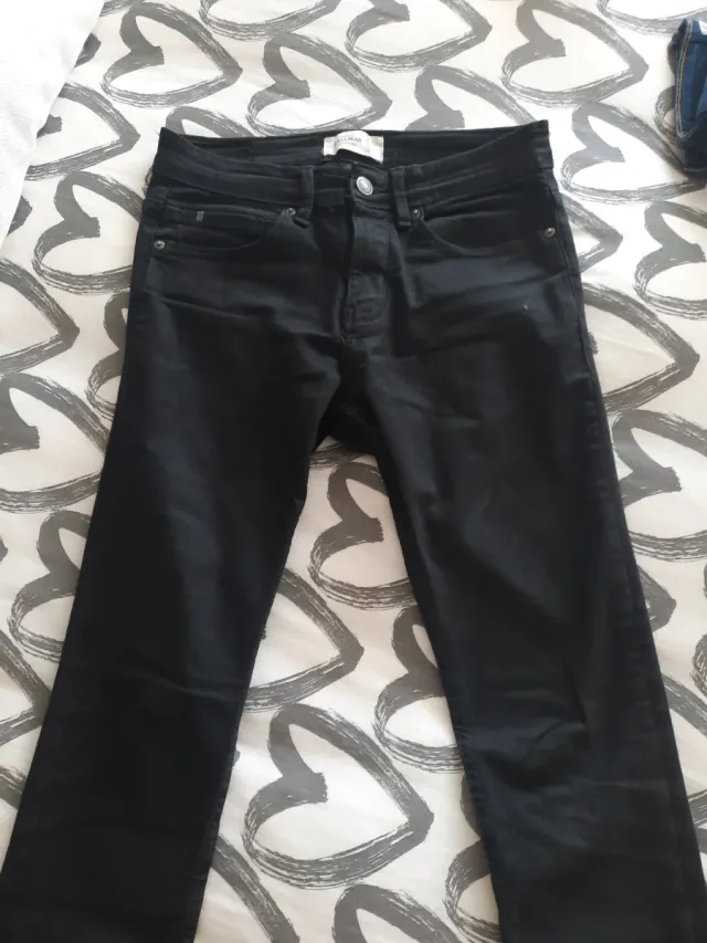 Vaqueros negros hombre T36