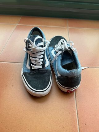Zapatillas Vans Old Skool Azul/Gris Talla 43