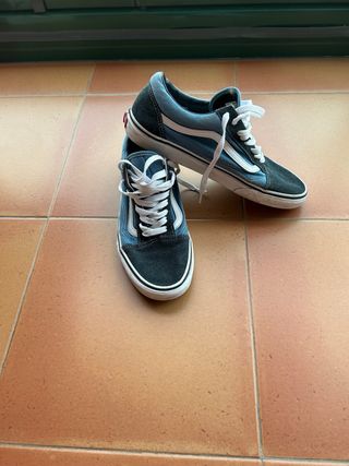 Zapatillas Vans Old Skool Azul/Gris Talla 43
