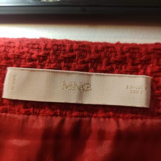 Falda Mango Roja Texturizada