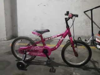 Bicicleta infantil B-PRO 16 rosa
