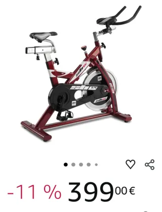 Bicicleta Spinning BH Fitness ST32 Roja