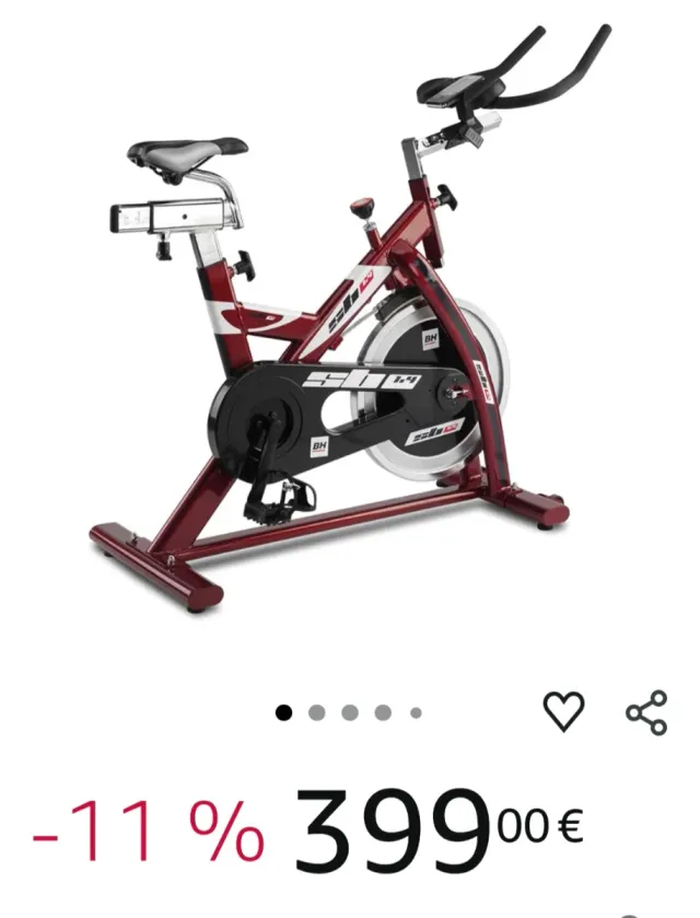 Bicicleta Spinning BH Fitness ST32 Roja