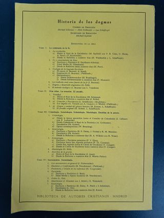 Historia de los Dogmas – Tomo IV, Cuaderno 2: Baut