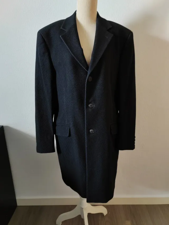 Abrigo largo pana hombre Florentino negro