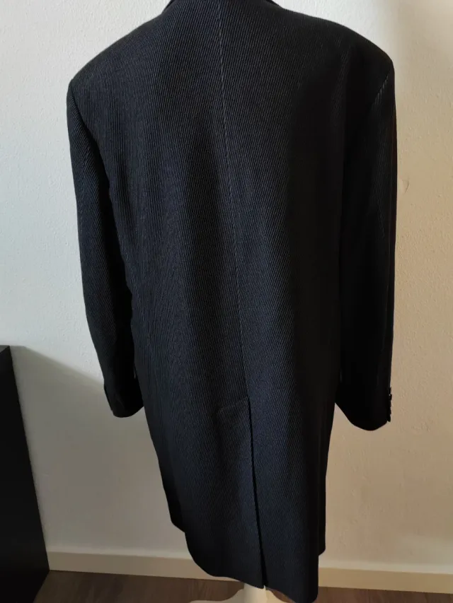 Abrigo largo pana hombre Florentino negro