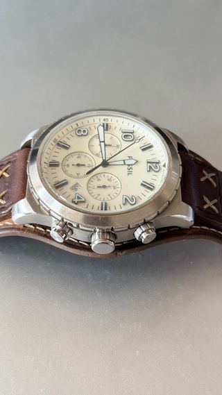 Reloj Fossil Cronógrafo Marrón Cuero