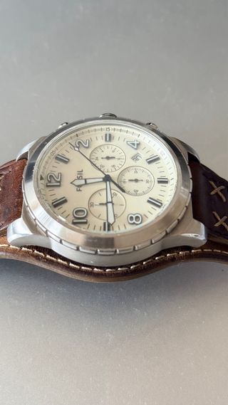 Reloj Fossil Cronógrafo Marrón Cuero