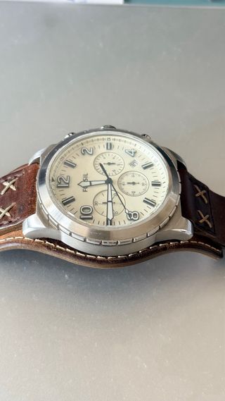 Reloj Fossil Cronógrafo Marrón Cuero
