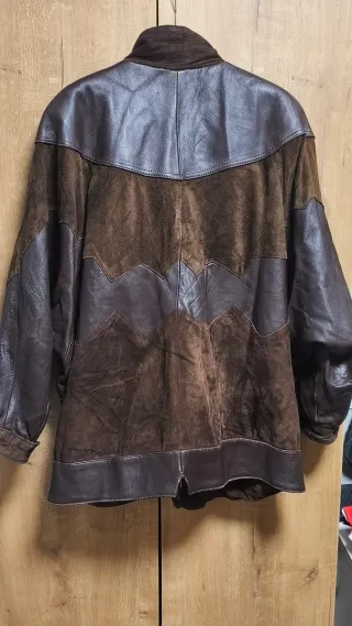 Chaqueta Vintage YSL Cuero y Ante