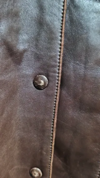 Chaqueta Vintage YSL Cuero y Ante