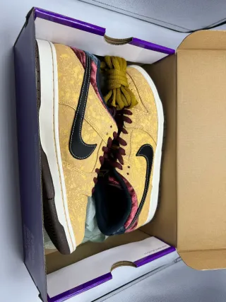 Nike SB Dunk Low Pro Scarpa Marrone/Gialla Tg 45