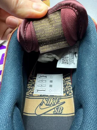 Nike SB Dunk Low Pro Scarpa Marrone/Gialla Tg 45