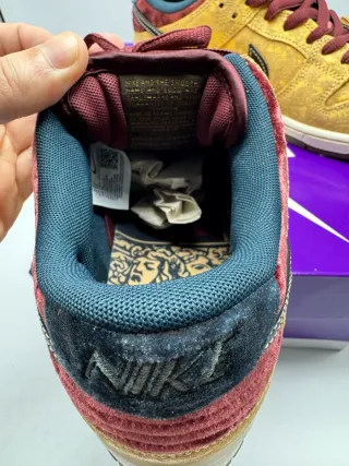 Nike SB Dunk Low Pro Scarpa Marrone/Gialla Tg 45