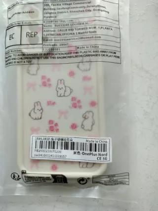 Funda OnePlus Nord CE 5G Conejitos Rosas