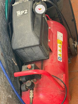 Compresor de aire HP2 manguera y el carrito alarga