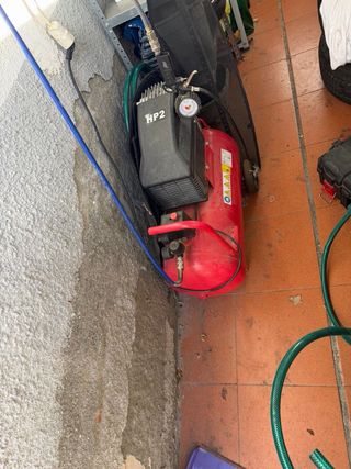 Compresor de aire HP2 manguera y el carrito alarga