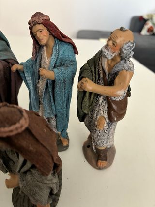 Belén figuras pastores y ángel