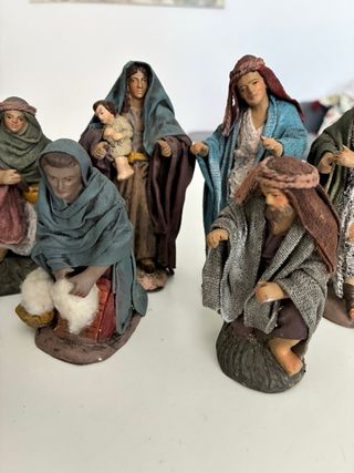 Belén figuras pastores y ángel