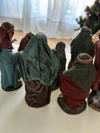 Belén figuras pastores y ángel