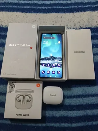 Xiaomi 14T Pro y Redmi Buds 6 Blanco