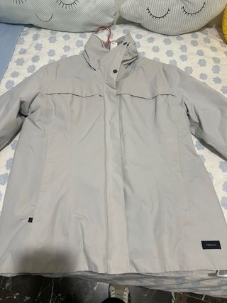 Chaqueta Forclaz gris con forro