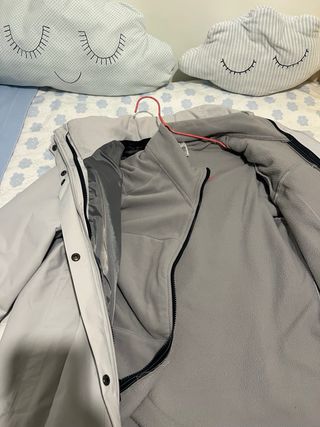 Chaqueta Forclaz gris con forro