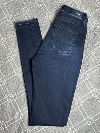 Vaqueros Skinny Tiro Alto Mujer Talla M