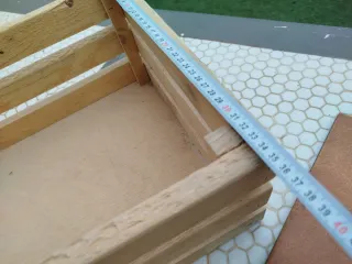 Cajas de madera hechas con palets.