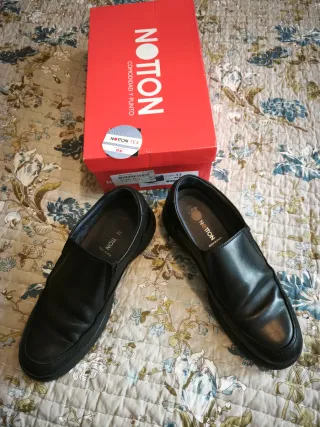 Zapatos de piel negros hombre talla 42