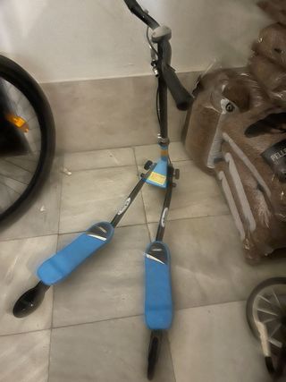 Patinete 3 ruedas plegable azul