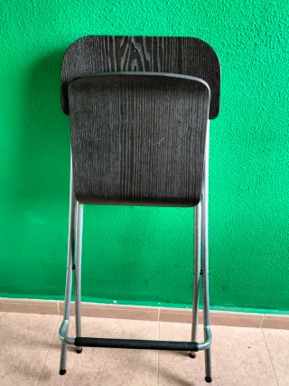 Silla Alta Plegable Madera y Metal