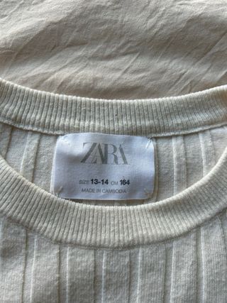 Jersey Zara Beige Canalé