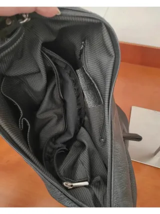 Borsa Artigianale Vera Pelle Nera