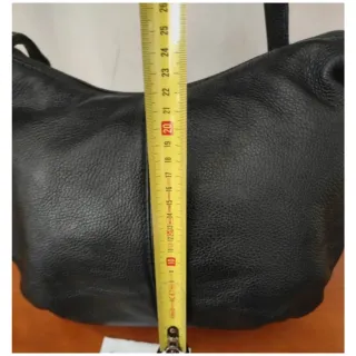 Borsa Artigianale Vera Pelle Nera