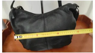 Borsa Artigianale Vera Pelle Nera