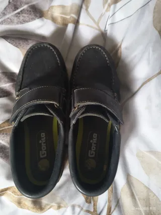 Zapatos colegial niño Gorila azul marino