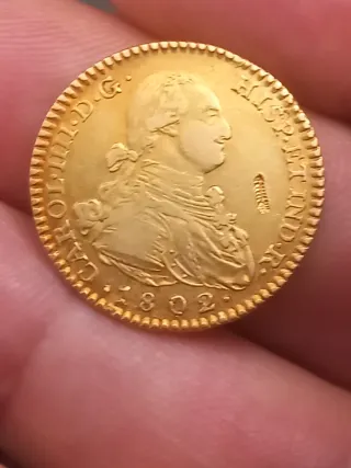 Moneda de Oro Carlos III 1802