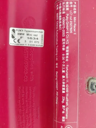 Correpasillos MINI rojo