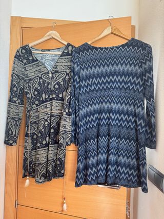 2 Vestidos Mujer Estampados Talla 40