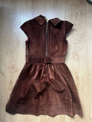 Vestido de piel marrón Holy Preppy