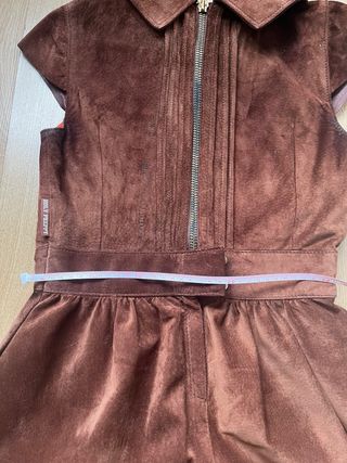 Vestido de piel marrón Holy Preppy