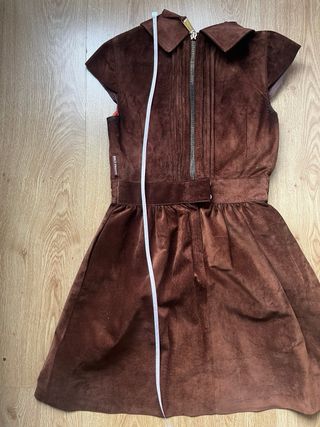 Vestido de piel marrón Holy Preppy