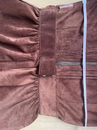 Vestido de piel marrón Holy Preppy