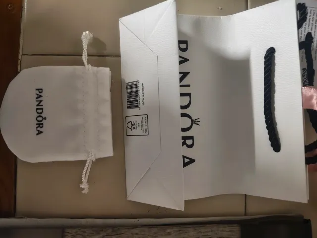 Pulsera Cuero Pandora Doble Negra Cierre Plata